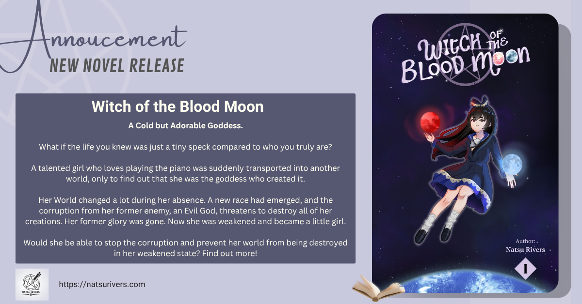 “Witch of the Blood Moon” A New LitRPG Progression Awaits! by Natsu Rivers.